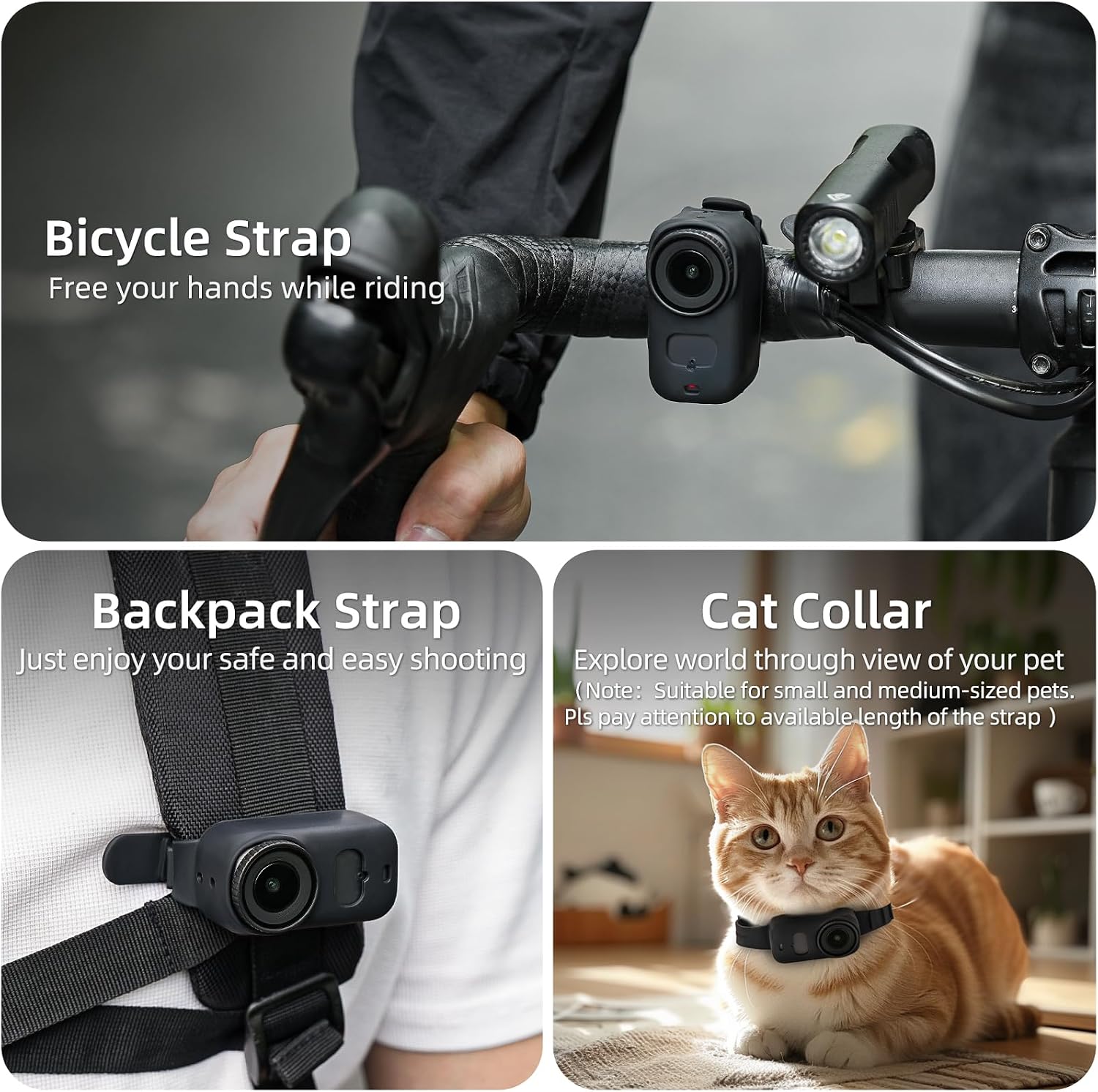 Adjustable Silicone Wrist Strap Sports Camera Nano Video Transmitter Protective Cover for DJI Osmo Nano Sports Action Pet